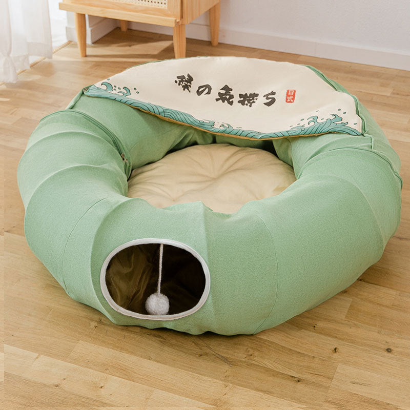 Cat's Nest Tunnel Toy Bed