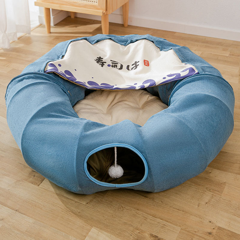 Cat's Nest Tunnel Toy Bed