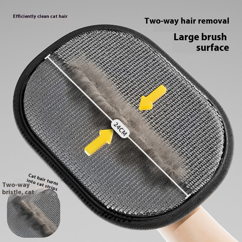 Cat hair removal gloves